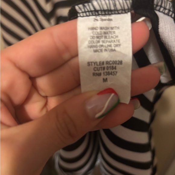 Striped Black and Tan Sleeveless Dress - Picture 2 of 3